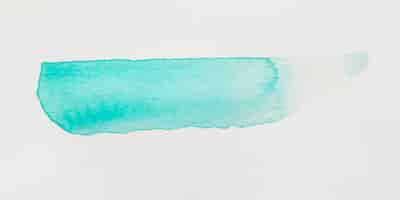 Free photo turquoise brush stroke on white background