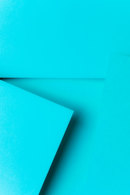 Turquoise geometric paper background