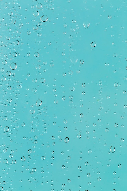 Free photo turquoise surface with water drops