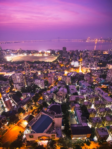 Twilight scenes in Mumbai