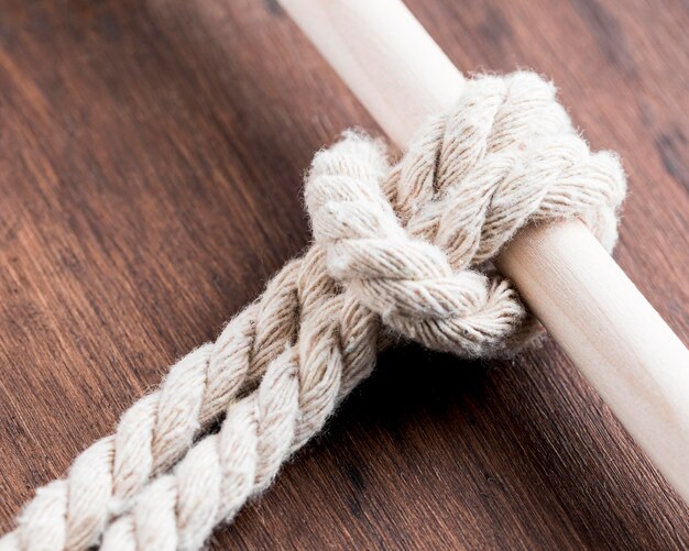 Twine strong white rope with a bar