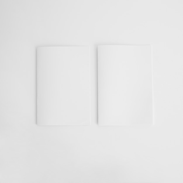 Free Photo two blank brochures