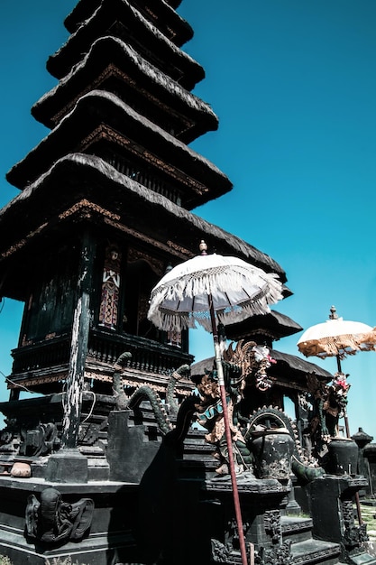 Free photo typical ancient architecture of the island of bali indonesia