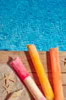 Free photo typical brazilian freezies still life