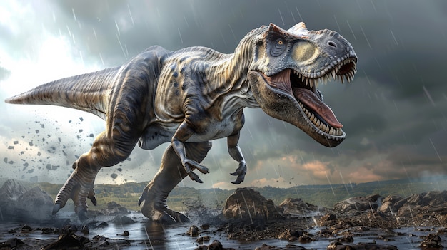 Tyrannosaurus rex in the wild