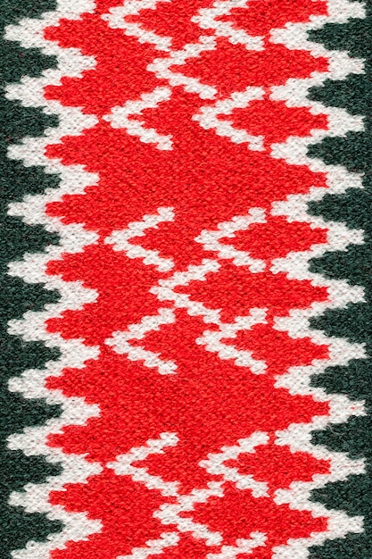 Ugly christmas fabric pattern top view