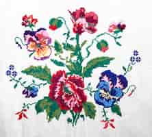 Free photo ukrainian embroidery folk arts and crafts