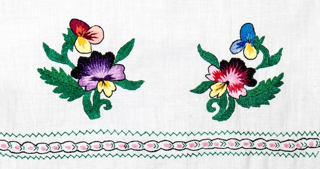 Free photo ukrainian embroidery folk arts and crafts