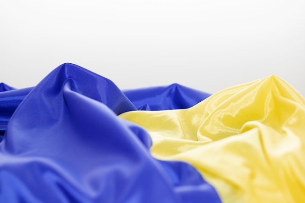 Free Photo ukrainian flag closeup