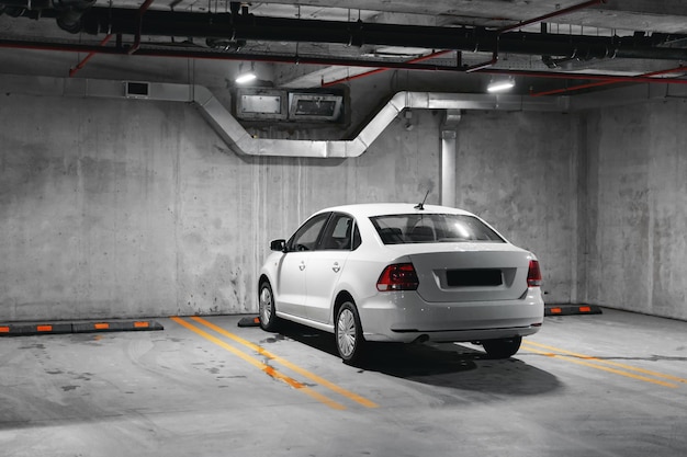 Underground car parking in the shopping center