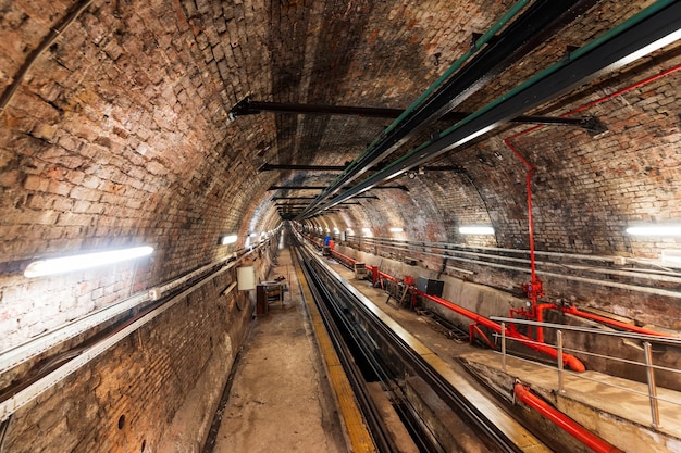 Free photo underground tunnel in istanbul turkey