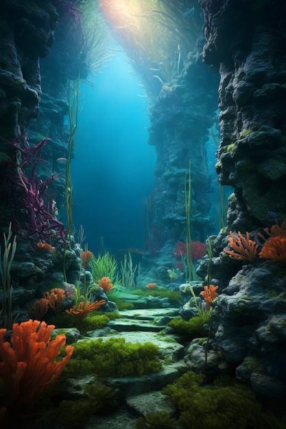 Underwater landscape