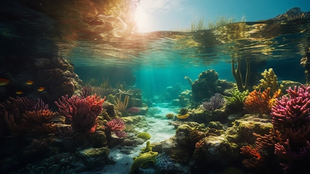 Underwater landscape