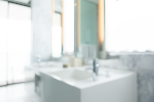 Unfocused white sink