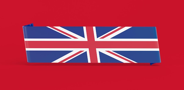 Free photo united kingdom flag banner