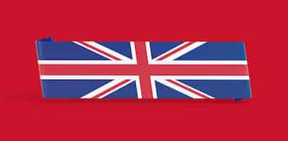 Free photo united kingdom flag banner