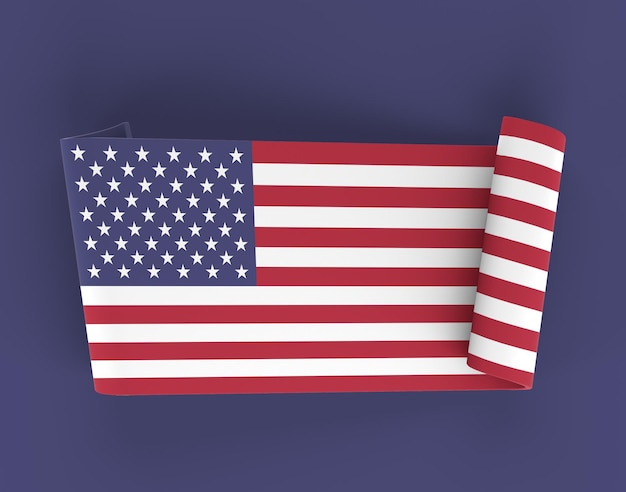 Free Photo united states ribbon banner