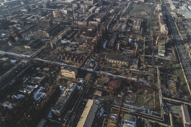 Urban abandoned factory