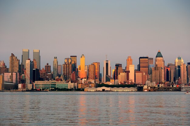 Urban skyline from New York City Manhattan