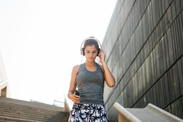 Urban sports concept with young woman