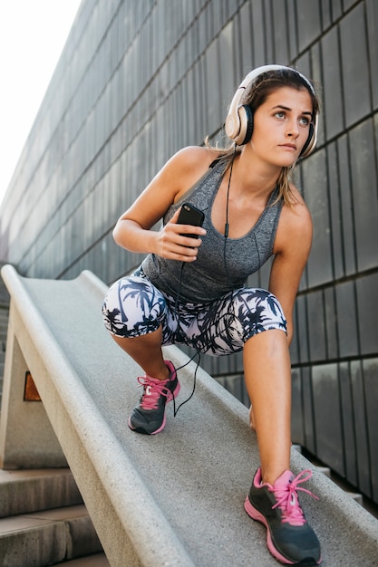 Urban sports concept with young woman