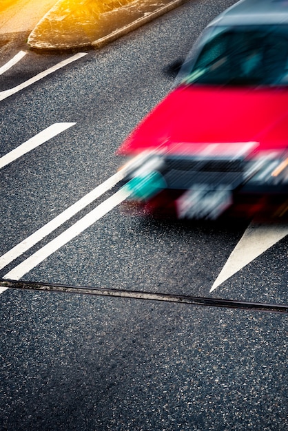 Free photo urban traffic road with cityscape