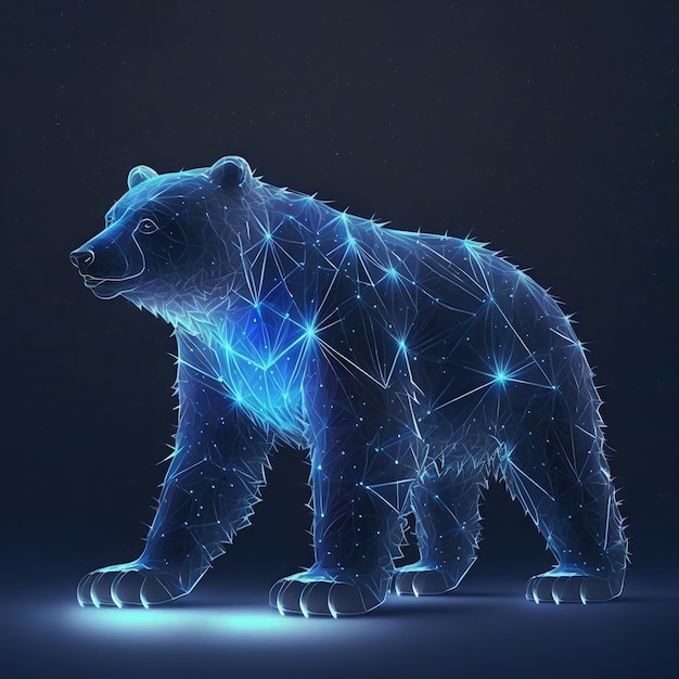 Free Photo ursa major constellation with bear