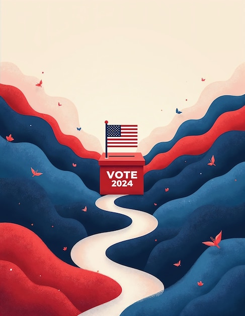 Free Photo us elections 2024 concept