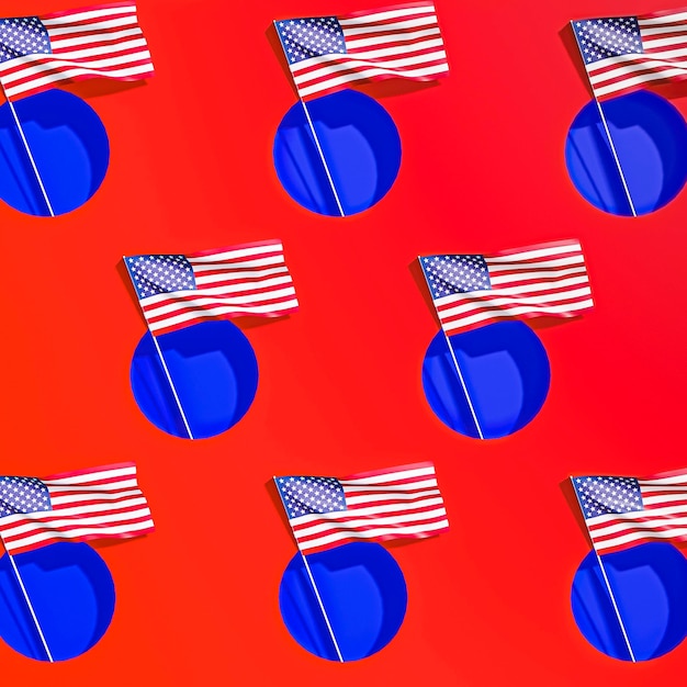 Free Photo us elections concept with america flag