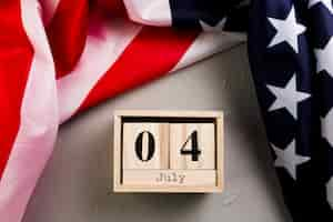 Free photo usa independence day background with calendar