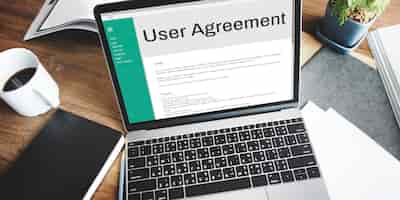 Free photo users agreement terms and conditions rule policy regulation concept