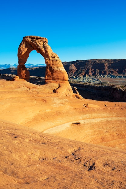 Free Photo utah's famous delicate arch in arches national park.