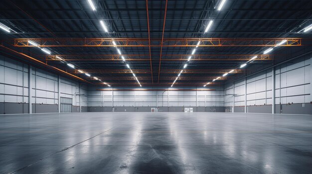 Vacant warehouse space