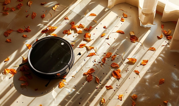 Free photo vacuum cleaner tackling heavily soiled floor