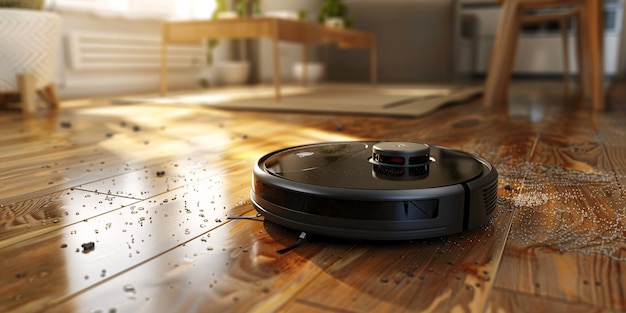 Free Photo vacuum cleaner tackling heavily soiled floor