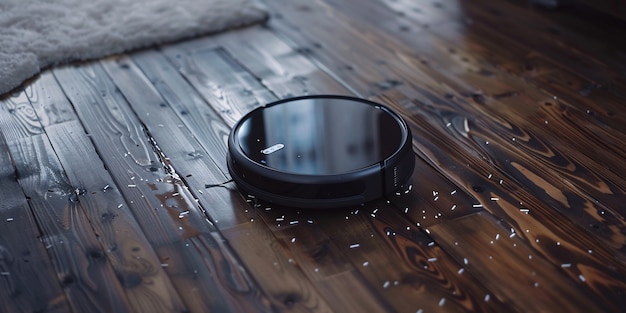 Free photo vacuum cleaner tackling heavily soiled floor