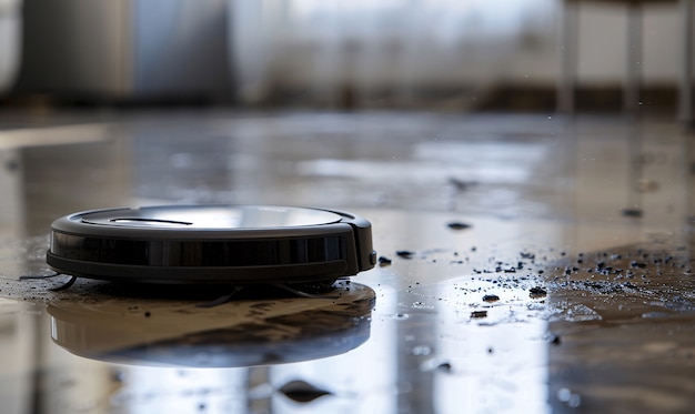 Free Photo vacuum cleaner tackling heavily soiled floor