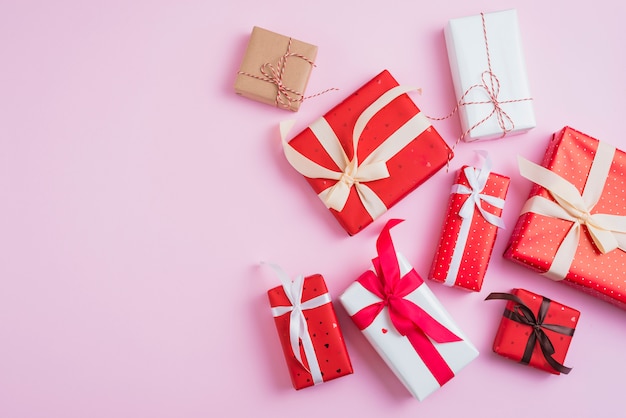 Valentine's Day presents in beautiful wrappings