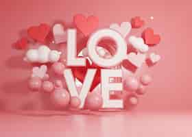 Free photo valentine's day sales with love text