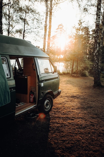 Vanlife at sunset