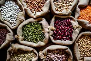 Free photo various of legumes