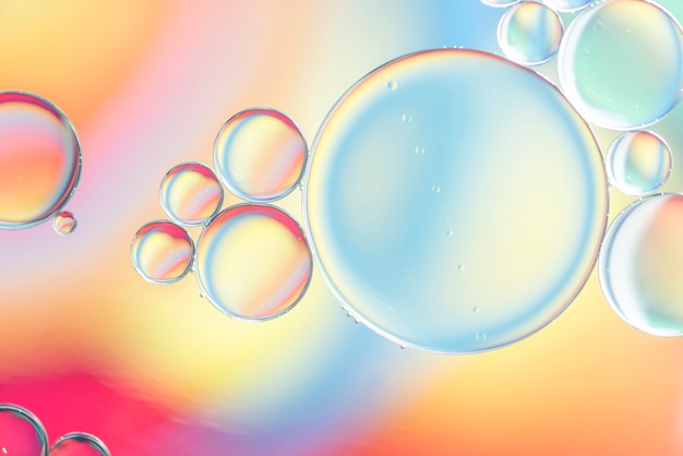 Various multicolored abstract bubbles texture