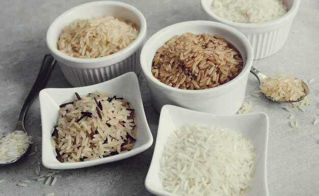 Various type of rice