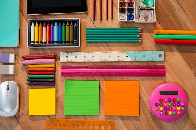 Various types of stationery