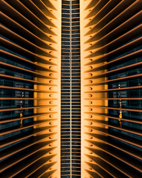 Free Photo vertical shot of an architectural building structure in world trade center of oculus in new york