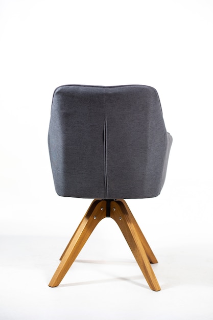 Free Photo vertical shot of the back of a gray chair