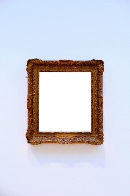 Free Photo vertical shot of a bright white sheet framed in a wooden frame