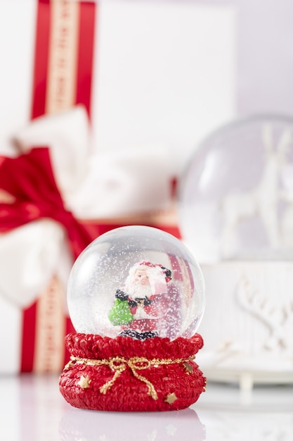 Free Photo vertical shot of a christmas glass ball