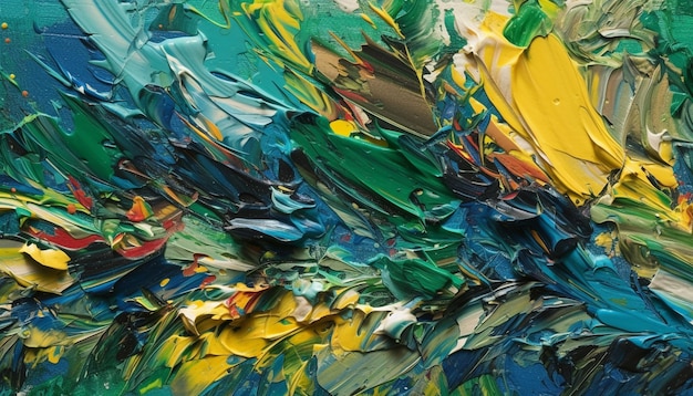 Free photo vibrant colors create abstract chaos on paper generated by ai