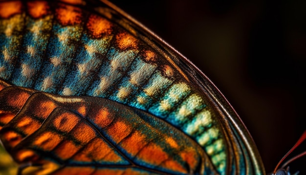 Free Photo vibrant colors and patterns on arthropod body generated by ai